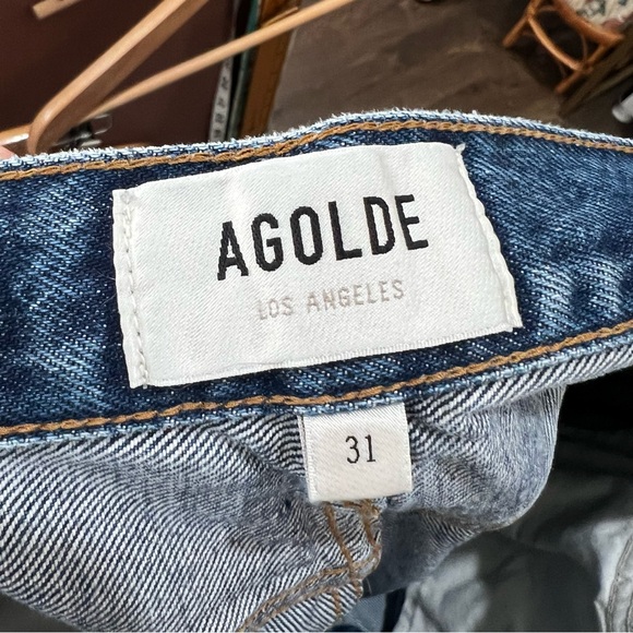 AGOLDE DAME HIGH RISE WIDE LEG Jeans Women’s SIZE 31 - Picture 2 of 8